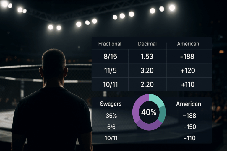 MMA Arena at Night with Odds.