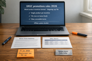 UKGC promotions rules 2026 — mixed-product incentives ban and 10x wagering cap