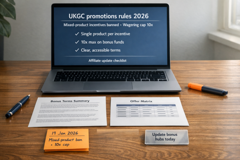 UKGC promotions rules 2026 — mixed-product incentives ban and 10x wagering cap