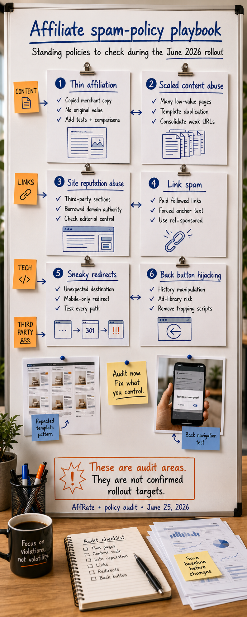 Google June 2026 spam update policy playbook for affiliate sites